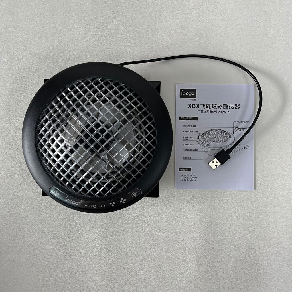 Вентилятор охлаждения UFO с 11 RGB-лампами, автоматическая система охлаждения, скорость вращения вентилятора регулируется в зависимости от температуры для консоли Xbox Series X, низкий уровень шума, 3 скорости, порт USB