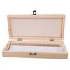 Wooden Slide Storage Box Metal Hinge Secure Biology Glass Slides Lab Equipment Part for 50PCS Microscope Specimen Slides