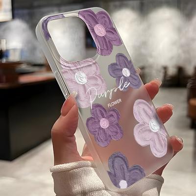 Чехлы для мобильных телефонов iPhone 11 13 15 Pro Max 12 14 Pro Max Чехол для iPhone 16 15 Plus 13 Pro 12 Матовая текстура с рисунком в виде мультяшных цветов