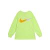 Nike Футболка женская с круглым вырезом и длинными рукавами, повседневная, с заниженной линией плеч, светло-лимонно-желтая HJ1497-736