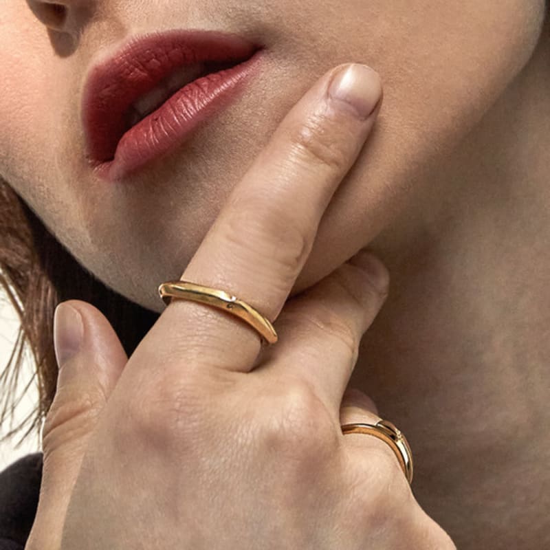 DU T`Ai VOLUME Square Cubic Ring