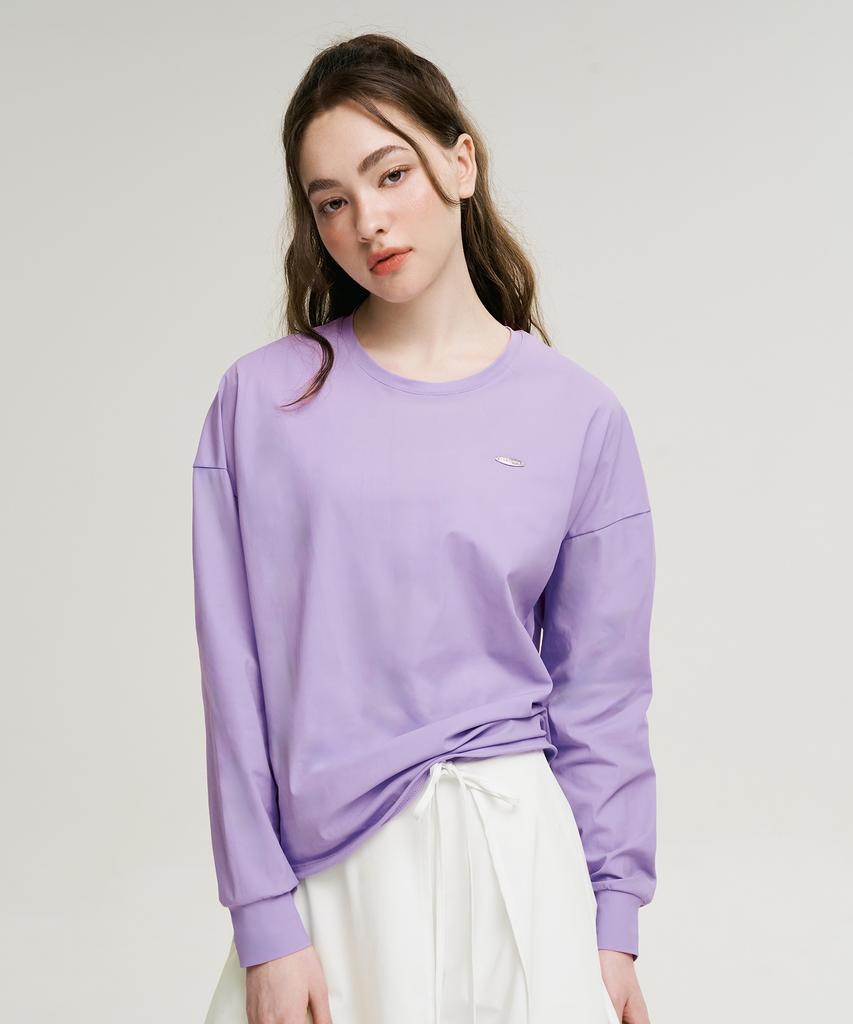 Женская футболка с длинным рукавом Leijibi Air Pastel String свободного кроя (4 цвета)