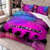 Gorillaz 3Pcs Bedding Set Duvet Cover With Two Pillowcases For Bedroom Home Decoration