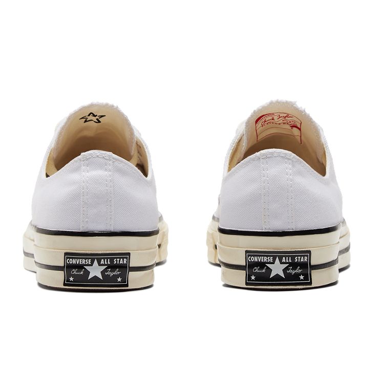 Converse Chuck 70 Low White Black Unisex Sneakers A02306C