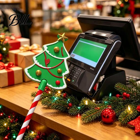 Durable PLA Payment Wand 2Pcs Credit Card Wand, 3D Printed Contactless Tool, Festive Tool Christmas Lightweight Tap to Pay Accessory for Shops