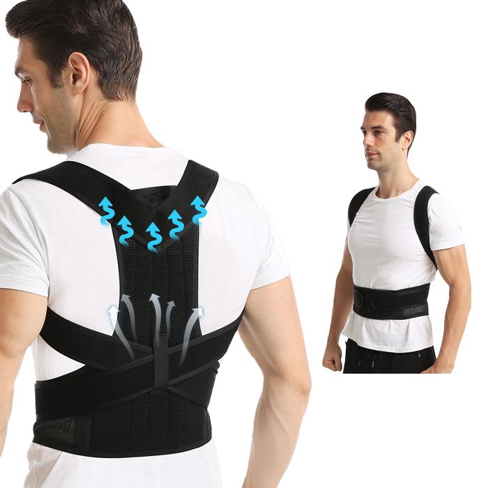 Adjustable Magnetic Back Shoulder Brace With Comfortable Clavicular Strap for Body Support Posture Corrector