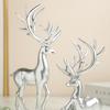 Resin Elk Figurines Reindeer Sculpture With Fine Detailing Resin Deer Statue For Upscales Home And Office Accent