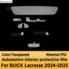 For BUICK LACROSSE 2024 2025 Panel Dashboard Navigation Automotive Interior Protective Film TPU Anti-Scratch Sticker