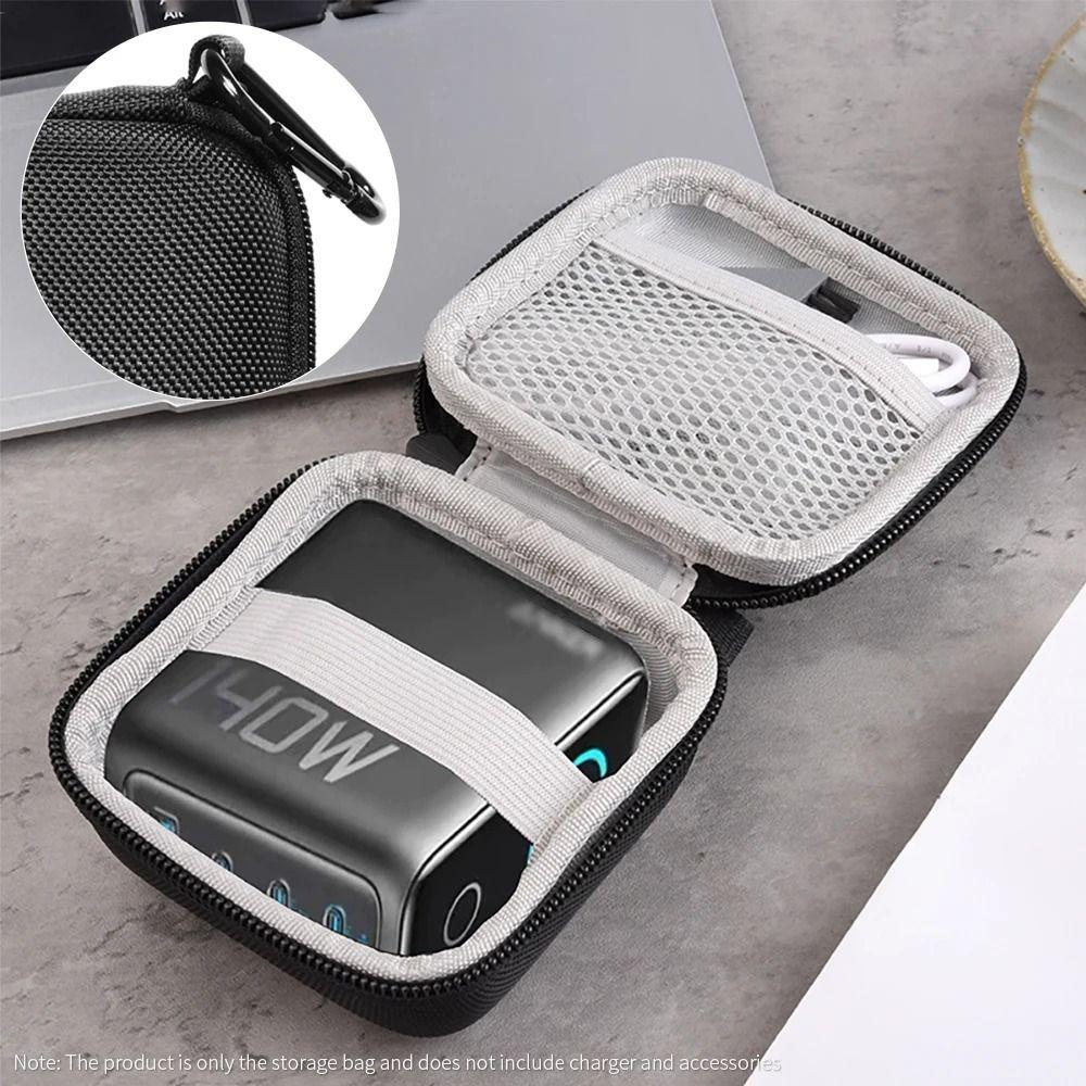 Сумка для хранения зарядного устройства Hard Charger Черный Интеллектуальный цифровой дисплей Чехол для переноски зарядного устройства EVA Зарядное устройство с цифровым дисплеем для Anker 140 Вт