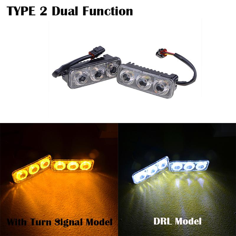 SMD светодиодные DRL противотуманные фары бамперные лампы дневные ходовые огни водонепроницаемый дизайн аксессуары для автомобильного освещения 2 шт. постоянного тока 12 В 9 Вт