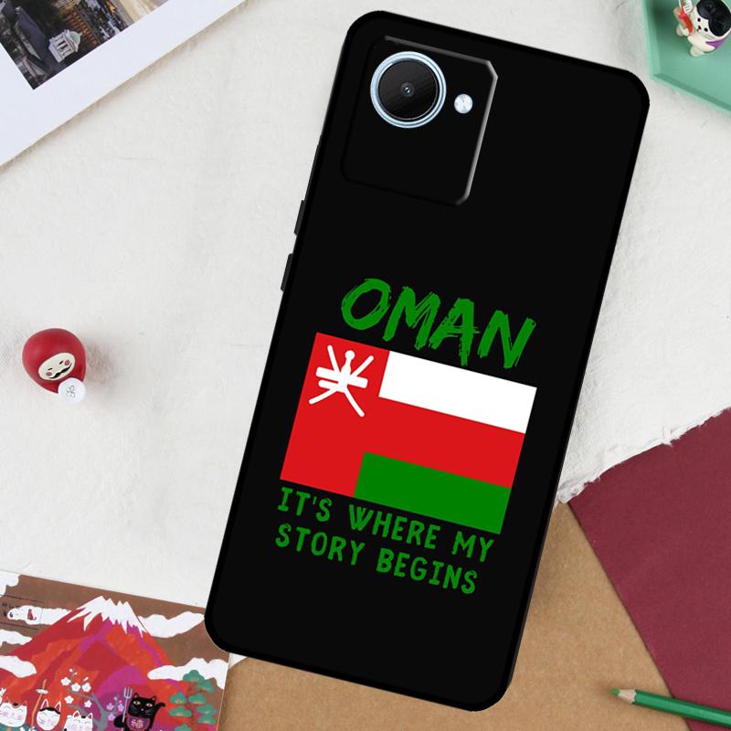 Omani Emblem Oman Flag passport For Realme GT7 Pro GT 6T 5 6 C67 C75 C61 C55 C53 C51 C21Y C25S 10 11 12 13 14 Pro Plus Case