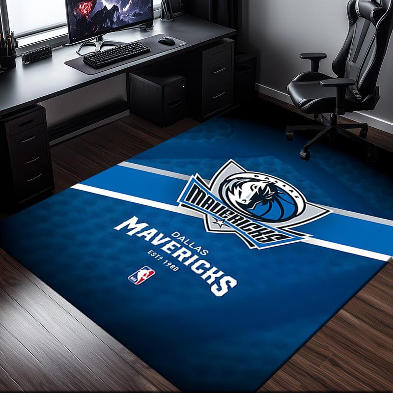 MAVERICKS LOGO Rug Office Carpet Non-Slip Mat, Chair Rug Floor Covering for Gaming, Bedroom, Living Room , Home Decor Christmas Gift