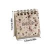 Mini Desktop Calendar Coil Binding Schedule Planner Cute 2026 Desk Calendar  Office School Supplies