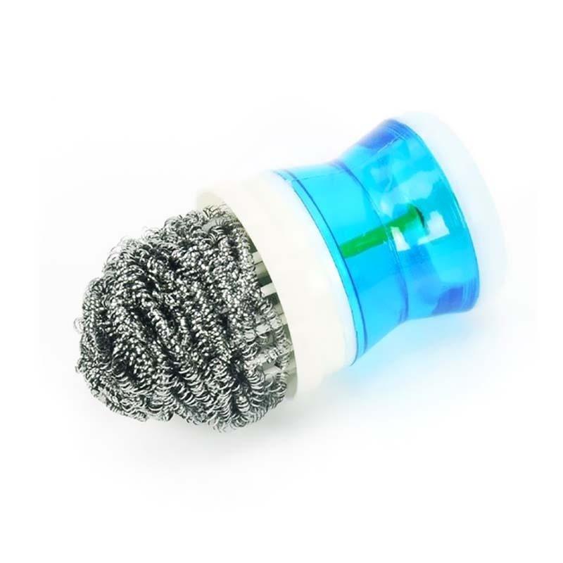 Kitchen Wash Tool Pot Dish Brush with Washing Up Liquid Soap Dispenser