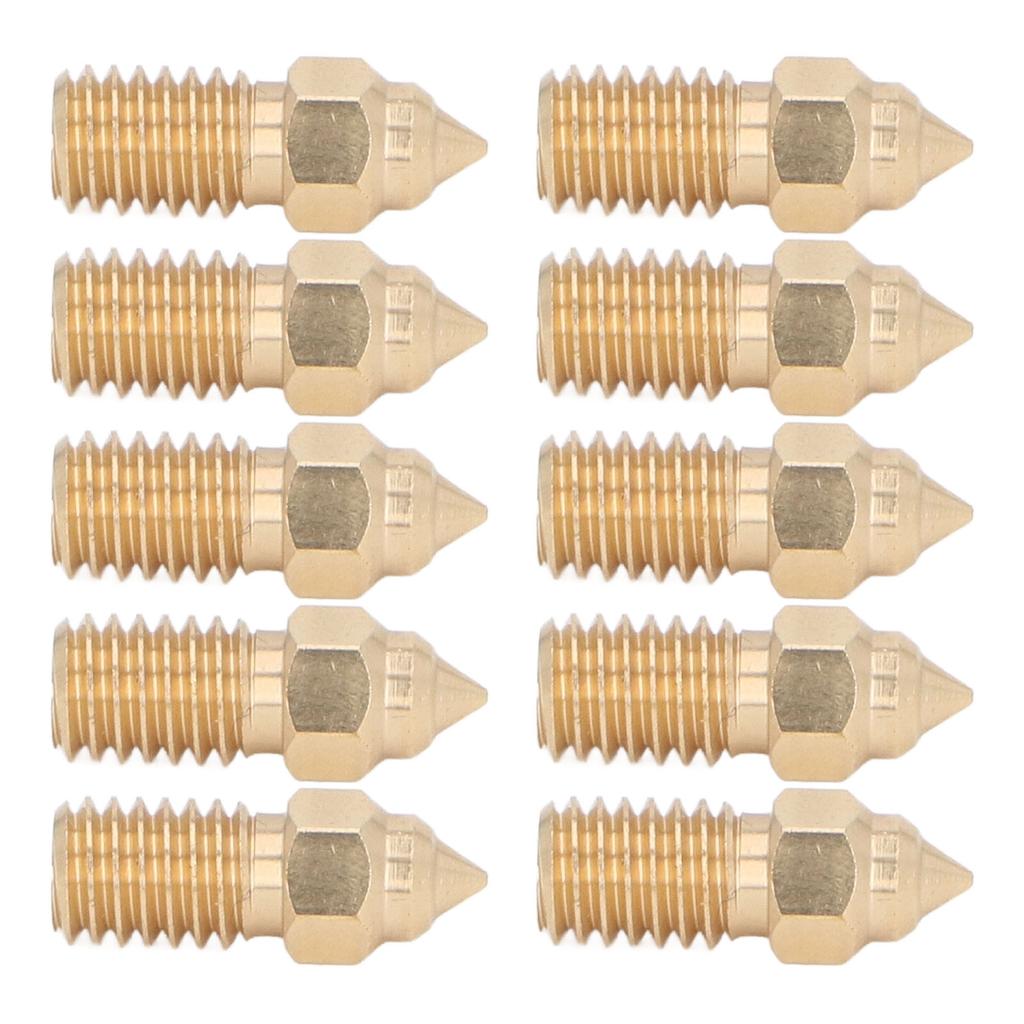 10Pcs Brass Hotend Nozzles High Speed 1.750.4mm for ENDER 7 3D Printer Parts Accessories