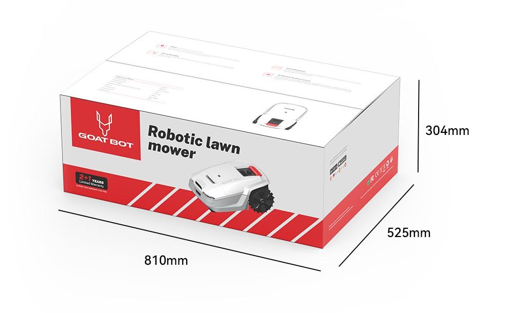 Роботизированная газонокосилка Goat Bot Unicut H1, большая площадь покрытия 1500 м², RTK+VSLAM для точного картографирования, ширина кошения 24 см