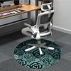 1pc Rose Pattern Office Round Area Rug, Under Office Chairs Bedroom Living Room Home Decor, Room Deco, Available in Various Sizes