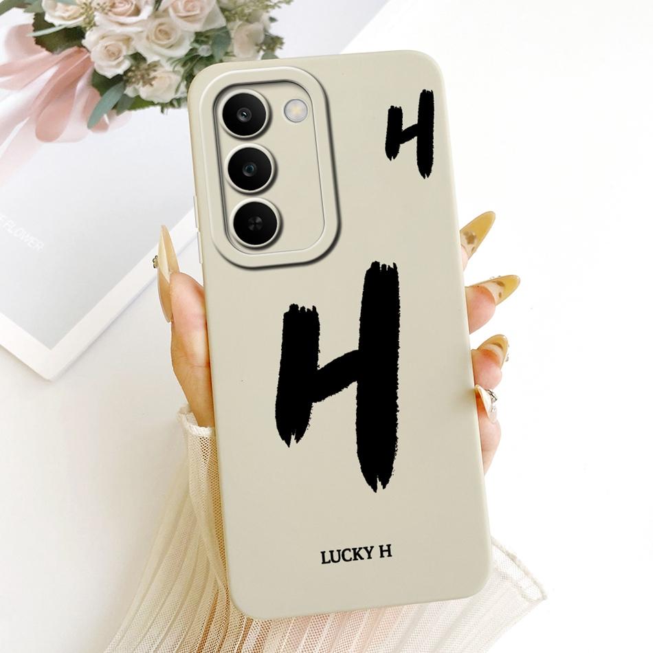 For Realme C83 Lucky Initial Letter Phone Case For Realme C83 C 83 5G Soft Silicone Cases Bumpers
