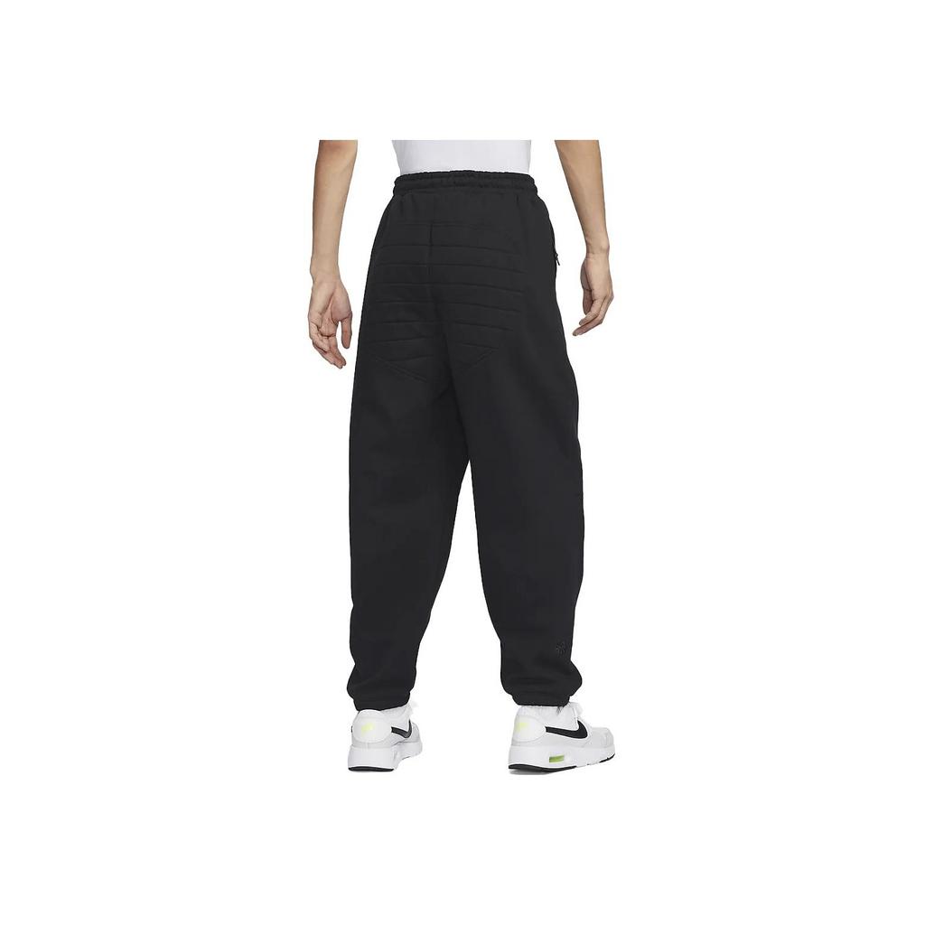 Nike Спортивные однотонные повседневные брюки-джоггеры с завязками, мужские, черные, FB7824-010