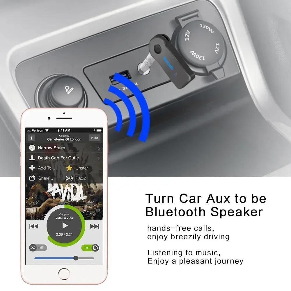 2 In 1 Wireless Bluetooth Receiver V5.0 Transmitter 3.5mm Jack Plug For Car Music Audio Aux Headphone Handsfree Phones Speakers