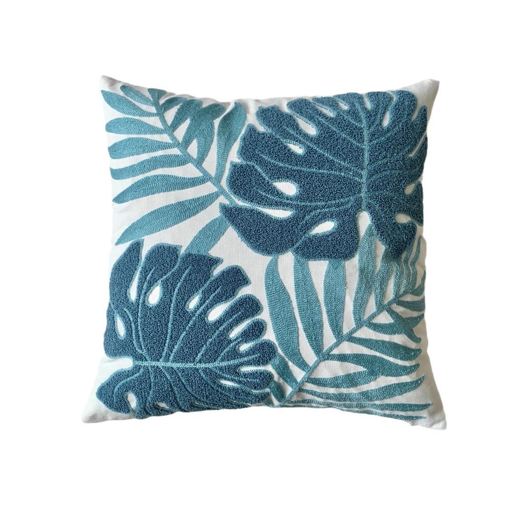 WTEMPO Зеленый лист Подсолнух Гостиная Диван Вышивка Подушка Наволочка