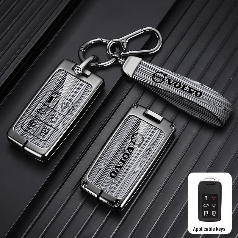 Metal Key Cover for Volvo XC60, XC90, S60, S80L, V60 - Full Shell