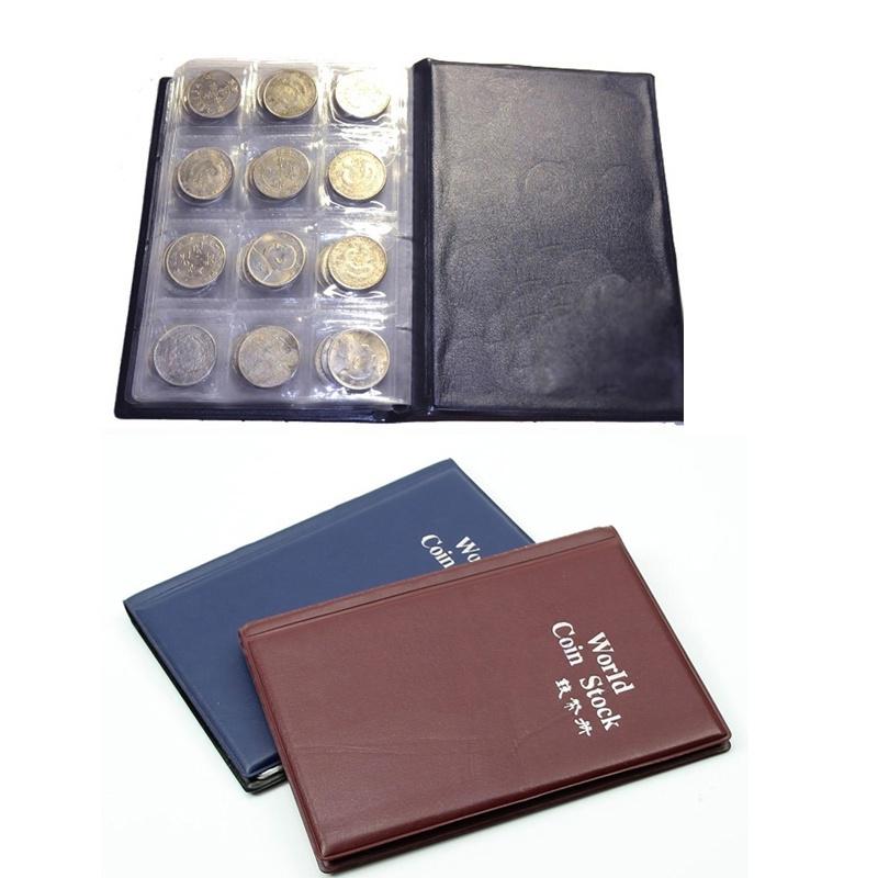 Коллекционирование денег Пенни Карманы 120 Монет Держатель Хранение Коллекция Альбом Книга MIT