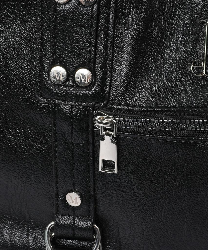 Mucent Harang Metal Logo 3-Way Rivet Point Shoulder Bag Unisex
