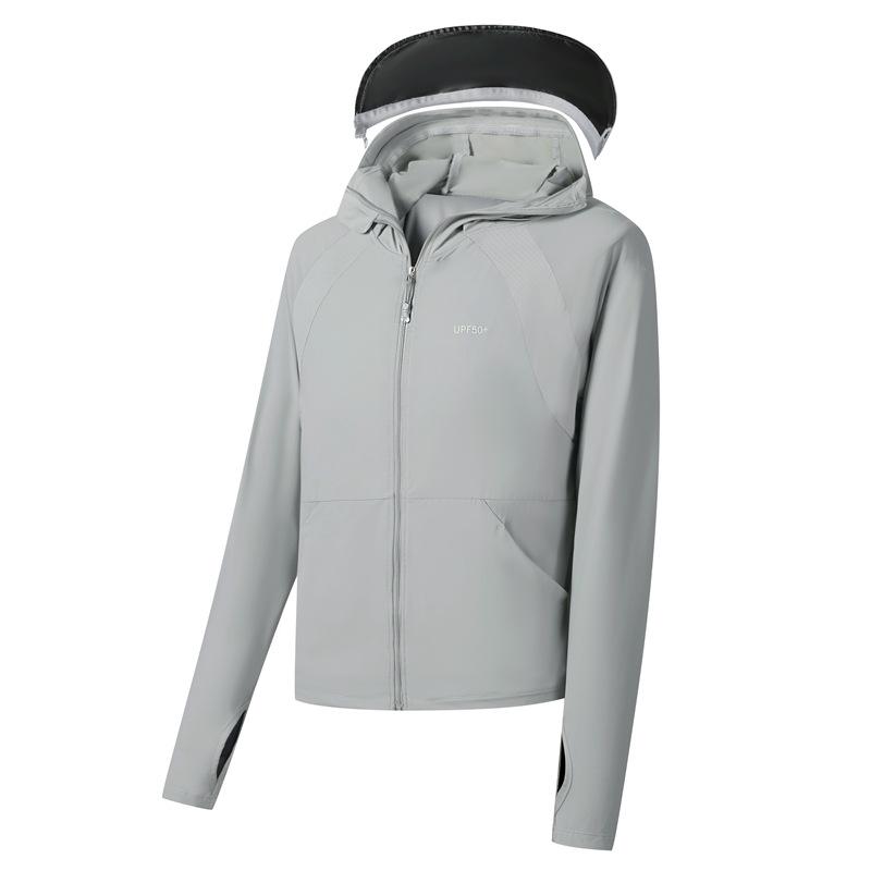 UPF50+Ice Silk Солнцезащитное женское летнее оригинальное пряжа с защитой от УФ-излучения тонкое дышащее солнцезащитное пальто