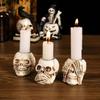 Skull Resin Gypsum Mold DIY Halloween Ear Covering Eye Covering Mouth Skull Flower Pot Storage Box Mold Casting Holiday Gifts