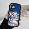 Wuthering Waves Phoebe Phone Case for iPhone 17 16 15 14 13 12 11 Air Pro Max Plus Wavy Edge TPU Colorful Cover Luxury Cover