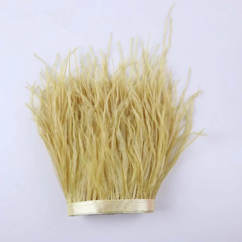 Feather53 Цветная лента с отделкой из страусиных перьев 10-15 см 1 м для поделок, свадебных платьев, карнавальных костюмов, домашнего декора, швейных принадлежностей