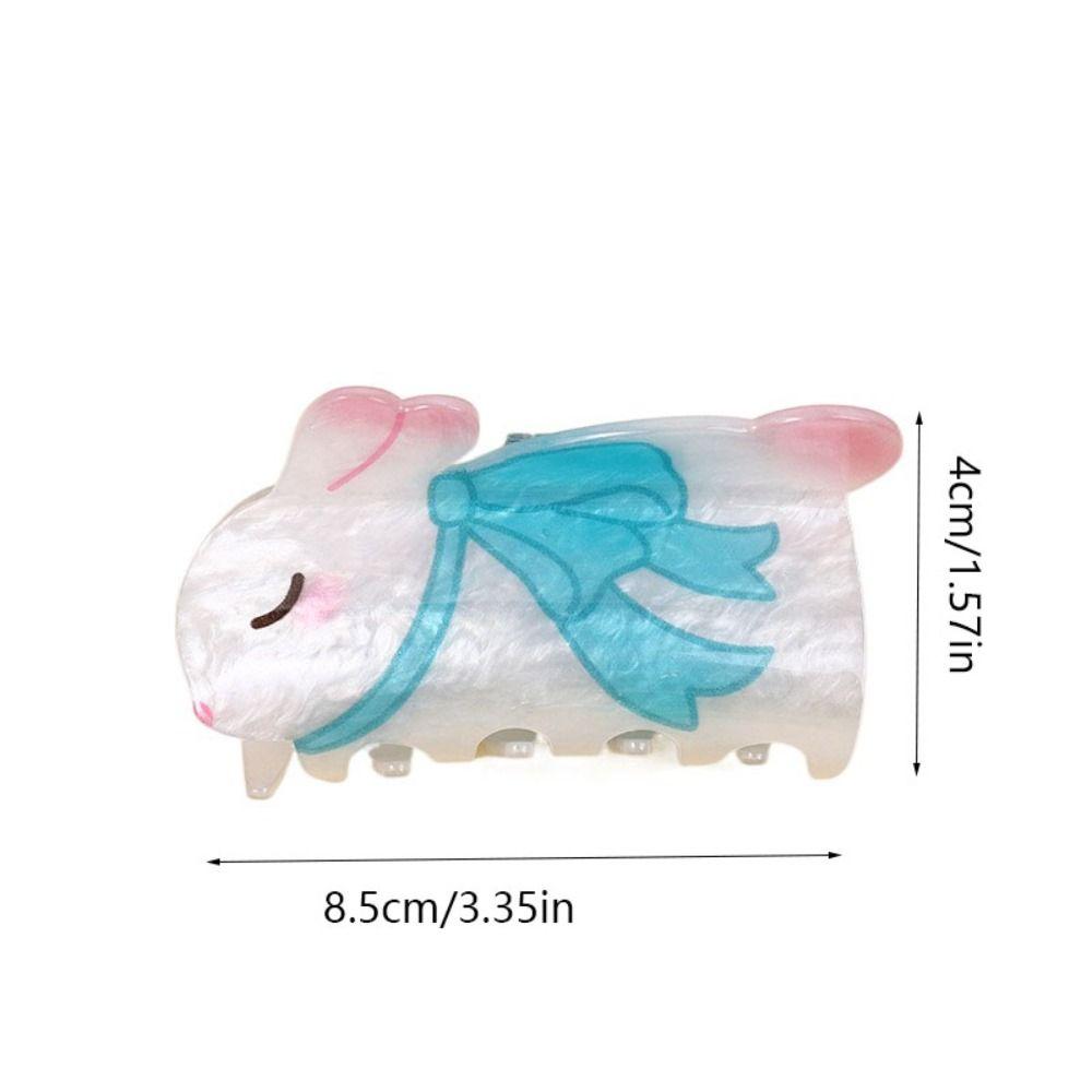 Acrylic Ocean Animal Claw Clip Irregular Jellyfish Shark Clip Double-sided Printed Hair Claw  Lady