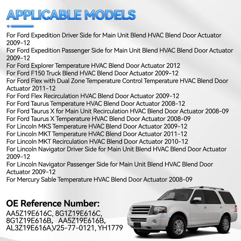 Привод заслонки смешивания HVAC AA5Z19E616C AA5Z-19E616-C Для Ford Explorer & Flex 2011-18 Ford Taurus 2008-2018 Lincoln MKT 2010-2018