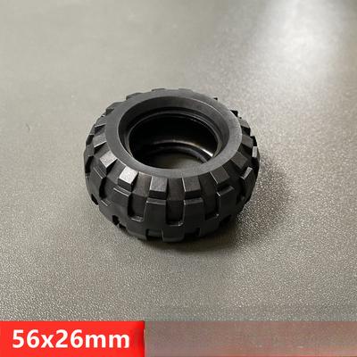 Аксессуары для строительных блоков из мелких частиц 56X26 мм Шины, совместимые со строительным блоком 55976 Колесная обшивка, запасные части, колеса
