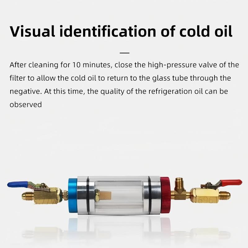Automotive Air Conditioning Refrigeration Oil Filtration Analyzer Refrigerant Oil Replacement Tool Purity Detection Purifier