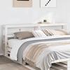 VidaXL Headboard with Shelves White 200 Cm Solid Pine Wood, Wooden Headboard, Headboard with Storage, Head of 850873