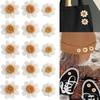 10Pcs White Daisy Small Flower Embroidered Patches Applique Clothing Patch Decoration