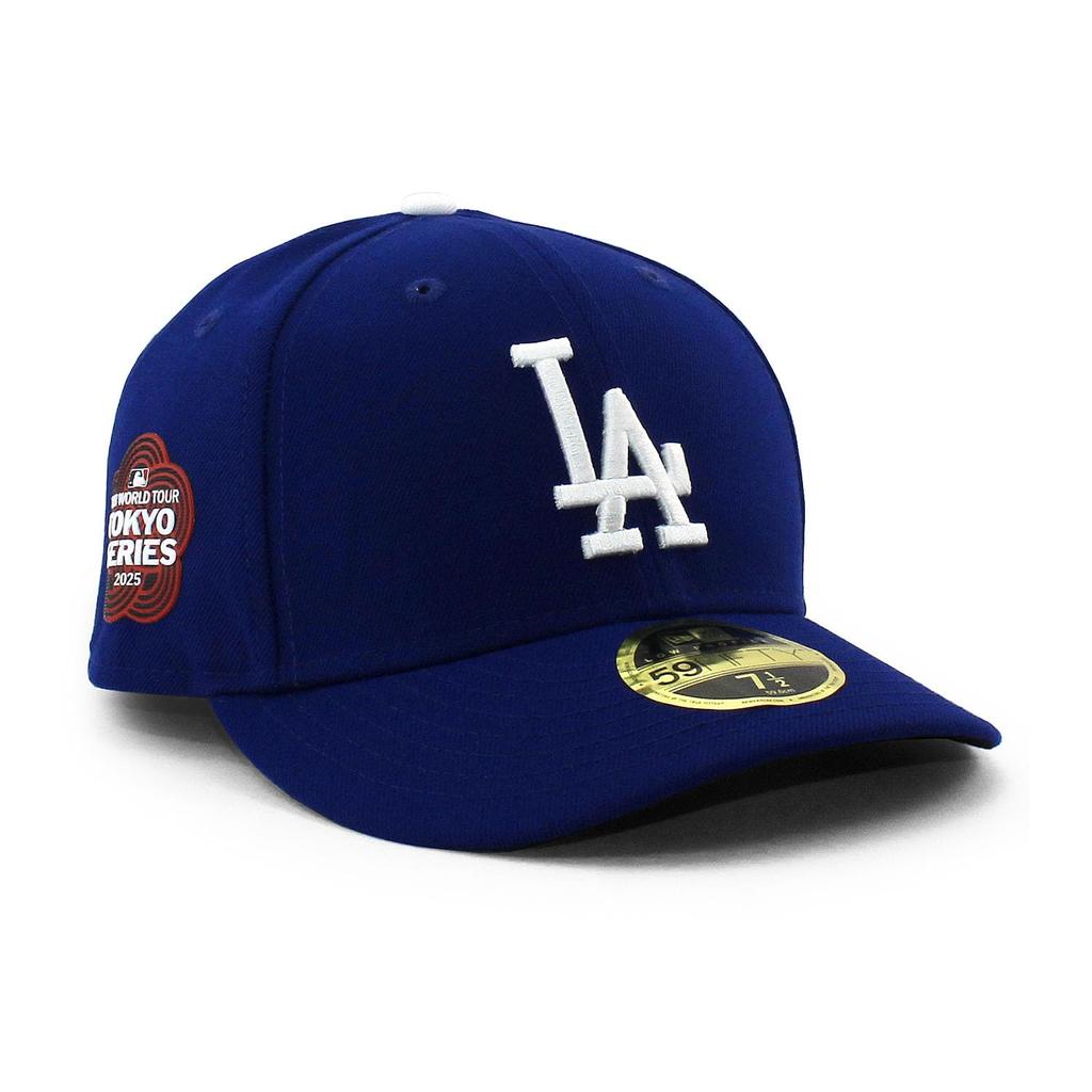 MLB 2025 Opening Game Tokyo Series Model Cap LP59FIFTY Los Angeles Dodgers MLB TOKYO SERIES ON-FIELD LOW CROW CAP LA DODGERS Hat 5950 LC LP Authentic