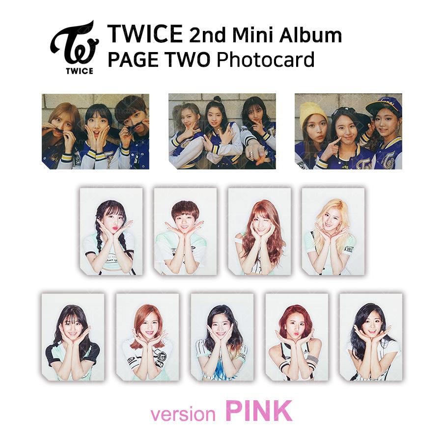 Twice 2-й мини-альбом СТРАНИЦА ВТОРАЯ Фотокарточка РОЗОВАЯ Версия