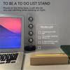 5.9 Inch Wood Base Led Light Display Stand AAA Battery Powered for Custom Acrylic Night Lamp Resin Glass Art DIY
