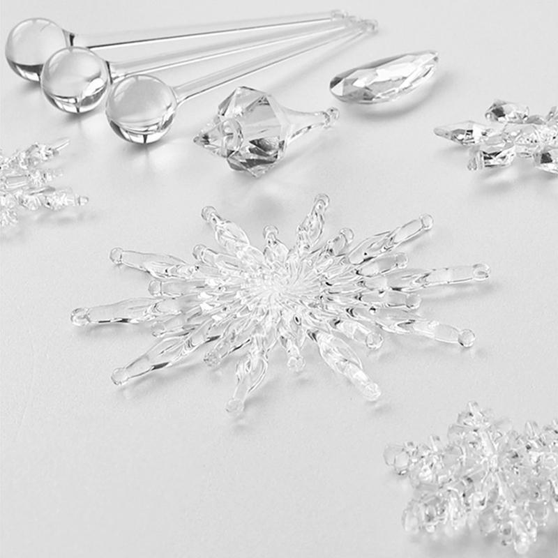 10/12 шт./комплект подвеска на рождественскую елку украшение праздничные принадлежности креативный рождественский прозрачный кулон