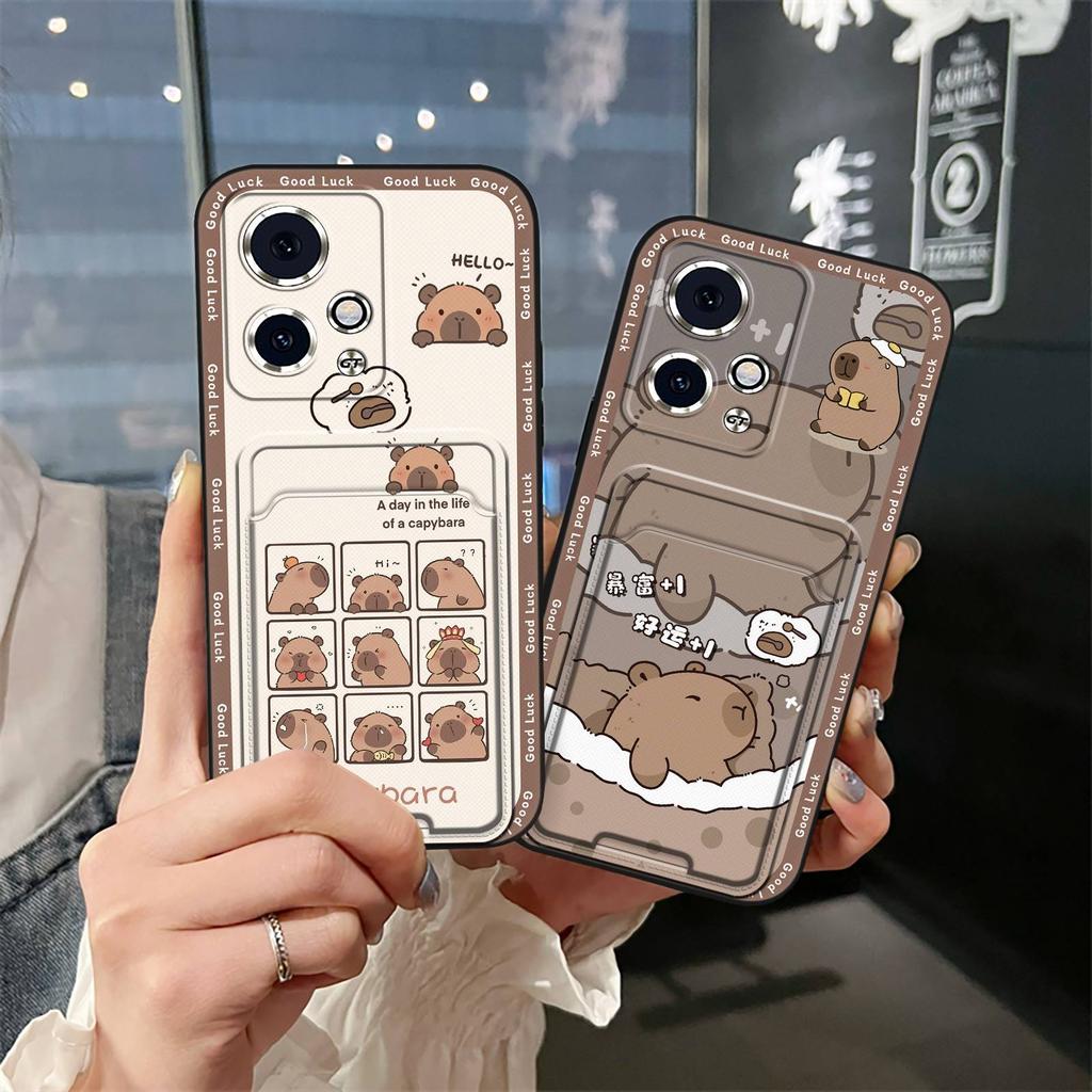 Card slot TPU Phone Case For Honor90 GT Dirt-resistant Silicone Durable Cute Waterproof Cartoon Anti-knock protective