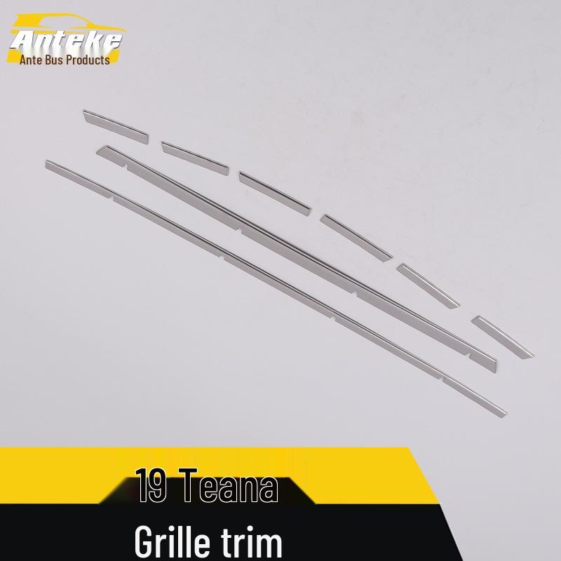 Tiana Center Grille Bright Strip & Hood Trim - Anti-Scratch Collision Accessory