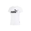 Puma American Retro Letter Logo Print Breathable Loose Fitness Training Casual Short Sleeve Drop Shoulder T-Shirt Women Tops White 673655-02