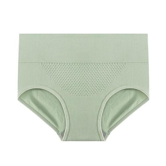 Женские трусы с высокой талией, сплошной цвет, мягкие дышащие антисептические бесшовные эластичные быстросохнущие 3D сотовые женские трусы, женское нижнее белье