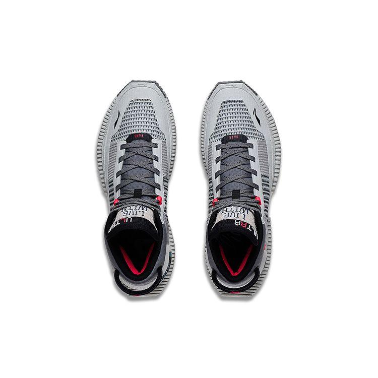 Баскетбольные кроссовки Li Ning Anti-Five 3 Ultra Non-Slip, амортизирующие, износостойкие, средней высоты, мужские кроссовки серого цвета ABFS011-12