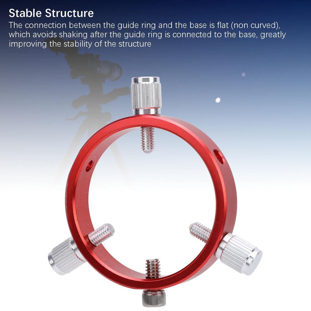 Металлический направляющий прицел с 6 отверстиями, 60 мм, цельнометаллическое направляющее кольцо с винтами 1/4 дюйма и M6 для 40–60 мм Astron