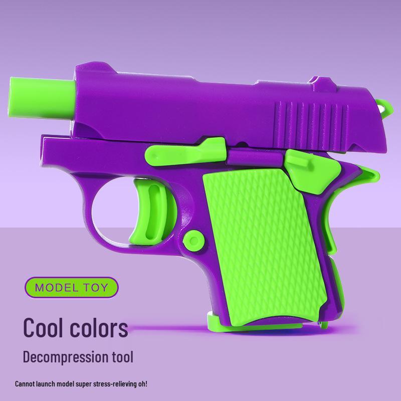 3D-печатная игрушка-редиска-пистолет в стиле TikTok: Пистолет Cub 1911 для снятия стресса