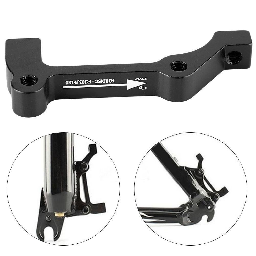 1pcs Bike Disc Bicycle Brake Mount Caliper Adapter PM A-F180 IS B-F203/R180 (B-F203/R180 Black)